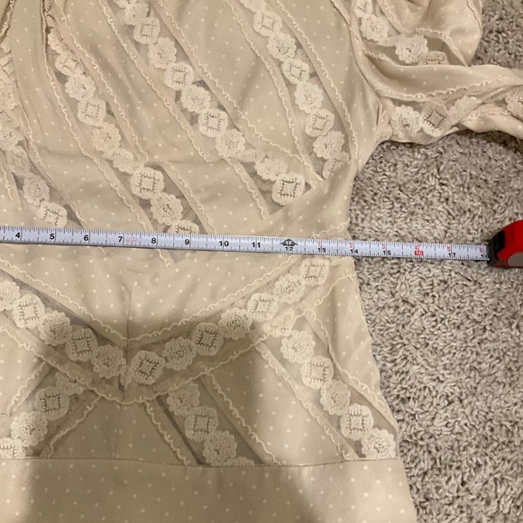 ZIMMERMANN UNBRIDLED CHEVRON PANEL TOP. COLOR: BEIGE, SIZE 1AU (6US). - Picture 13 of 16